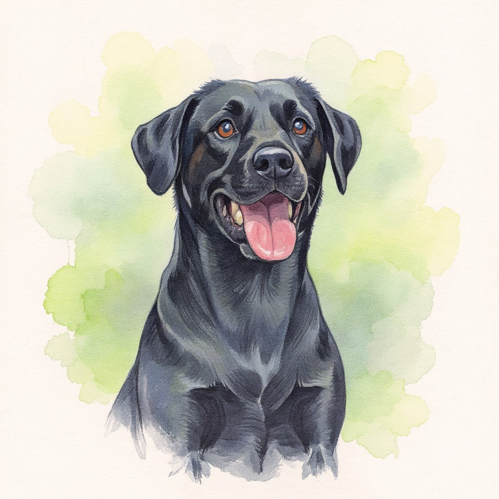 Portrait souvenir aquarelle d'un compagnon — chef-d'œuvre encadré à conserver
